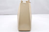 Authentic GUCCI Vintage 2Way Shoulder Tote Bag Enamel Beige Junk 2760K