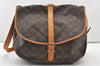Authentic Louis Vuitton Monogram Saumur 35 Shoulder Cross Bag M42254 LV 2761J