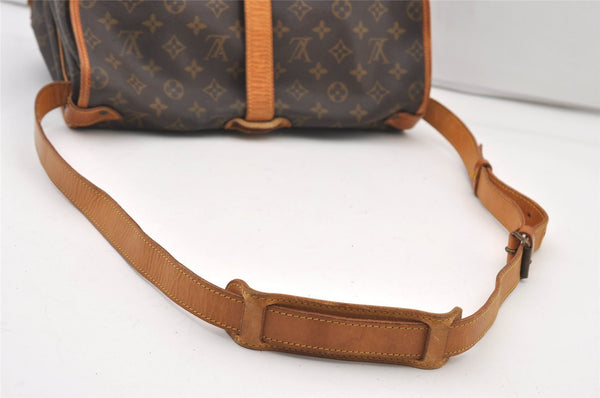 Authentic Louis Vuitton Monogram Saumur 35 Shoulder Cross Bag M42254 LV 2761J
