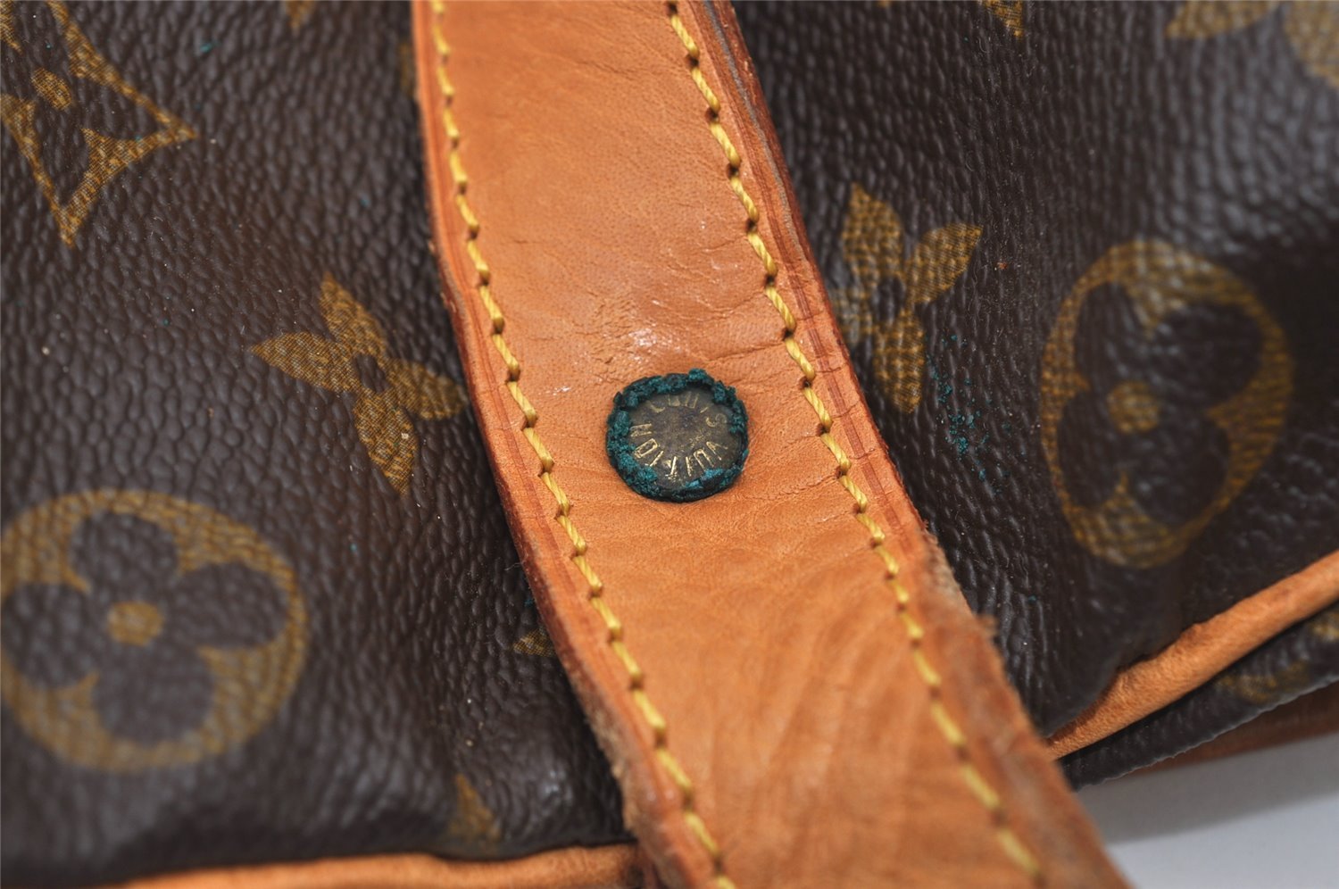 Authentic Louis Vuitton Monogram Saumur 35 Shoulder Cross Bag M42254 LV 2761J