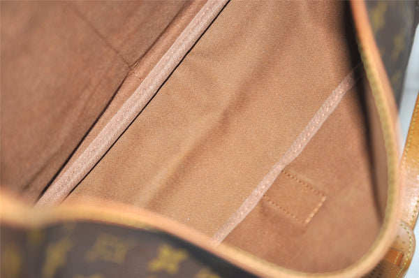 Authentic Louis Vuitton Monogram Saumur 35 Shoulder Cross Bag M42254 LV 2761J