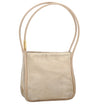 Authentic GUCCI Vintage Shoulder Tote Bag Suede Leather White Cream Junk 2764K