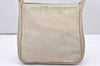 Authentic GUCCI Vintage Shoulder Tote Bag Suede Leather White Cream Junk 2764K