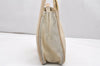 Authentic GUCCI Vintage Shoulder Tote Bag Suede Leather White Cream Junk 2764K