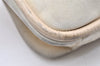 Authentic GUCCI Vintage Shoulder Tote Bag Suede Leather White Cream Junk 2764K
