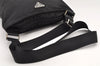 Authentic PRADA Nylon Tessuto Leather Shoulder Cross Body Bag Black 2765K