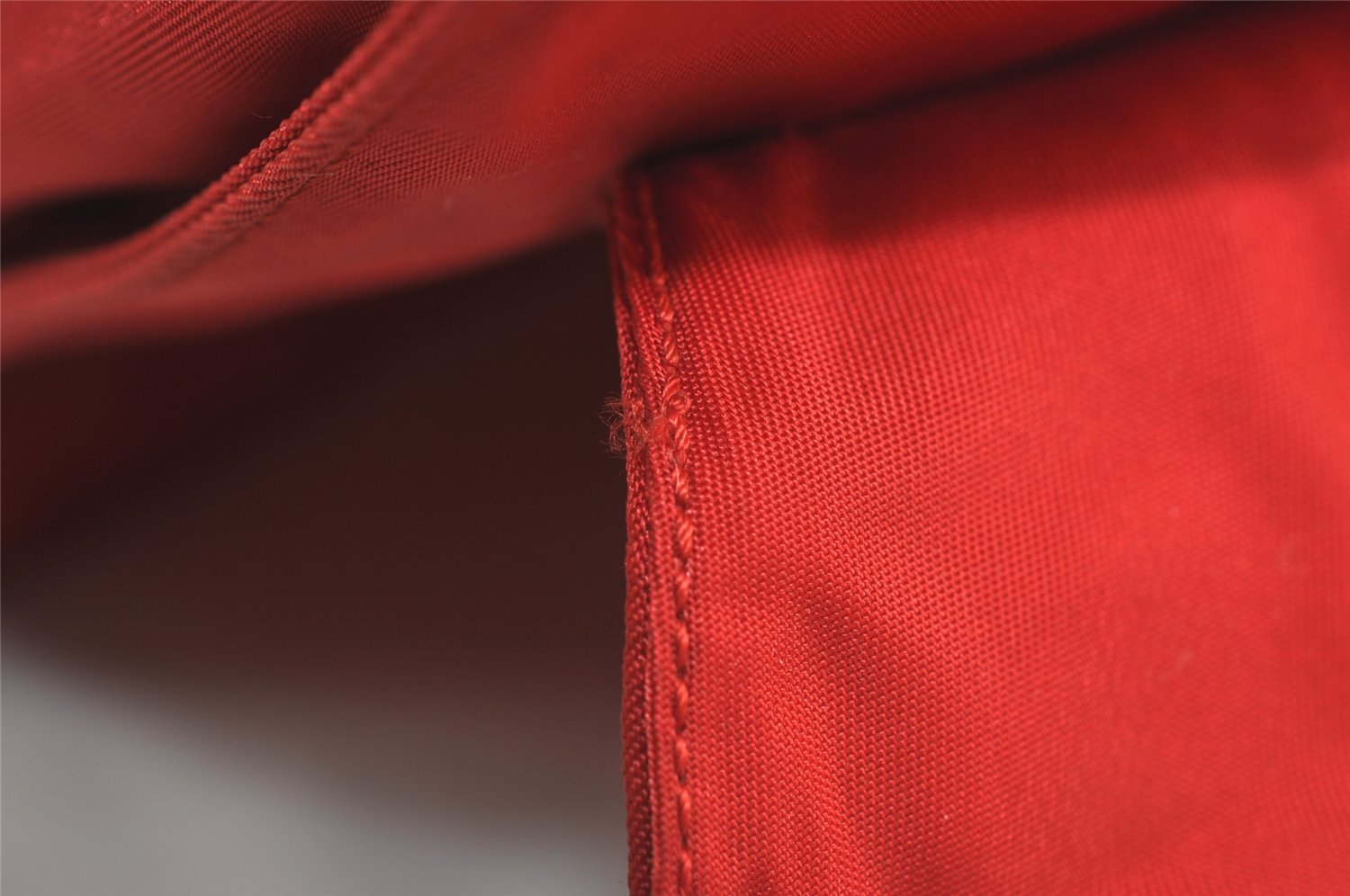 Authentic PRADA METAL Vintage Nylon Tessuto Hand Bag Purse B7004 Red 2766I