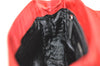 Authentic PRADA METAL Vintage Nylon Tessuto Hand Bag Purse B7004 Red 2766I