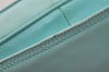 Authentic LOEWE Anagram Shoulder Cross Body Bag Purse Leather Light Blue 2766J