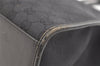 Authentic GUCCI Jackie Hand Tote Bag GG Canvas Leather 0021064 Black 2766K