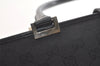Authentic GUCCI Jackie Hand Tote Bag GG Canvas Leather 0021064 Black 2766K