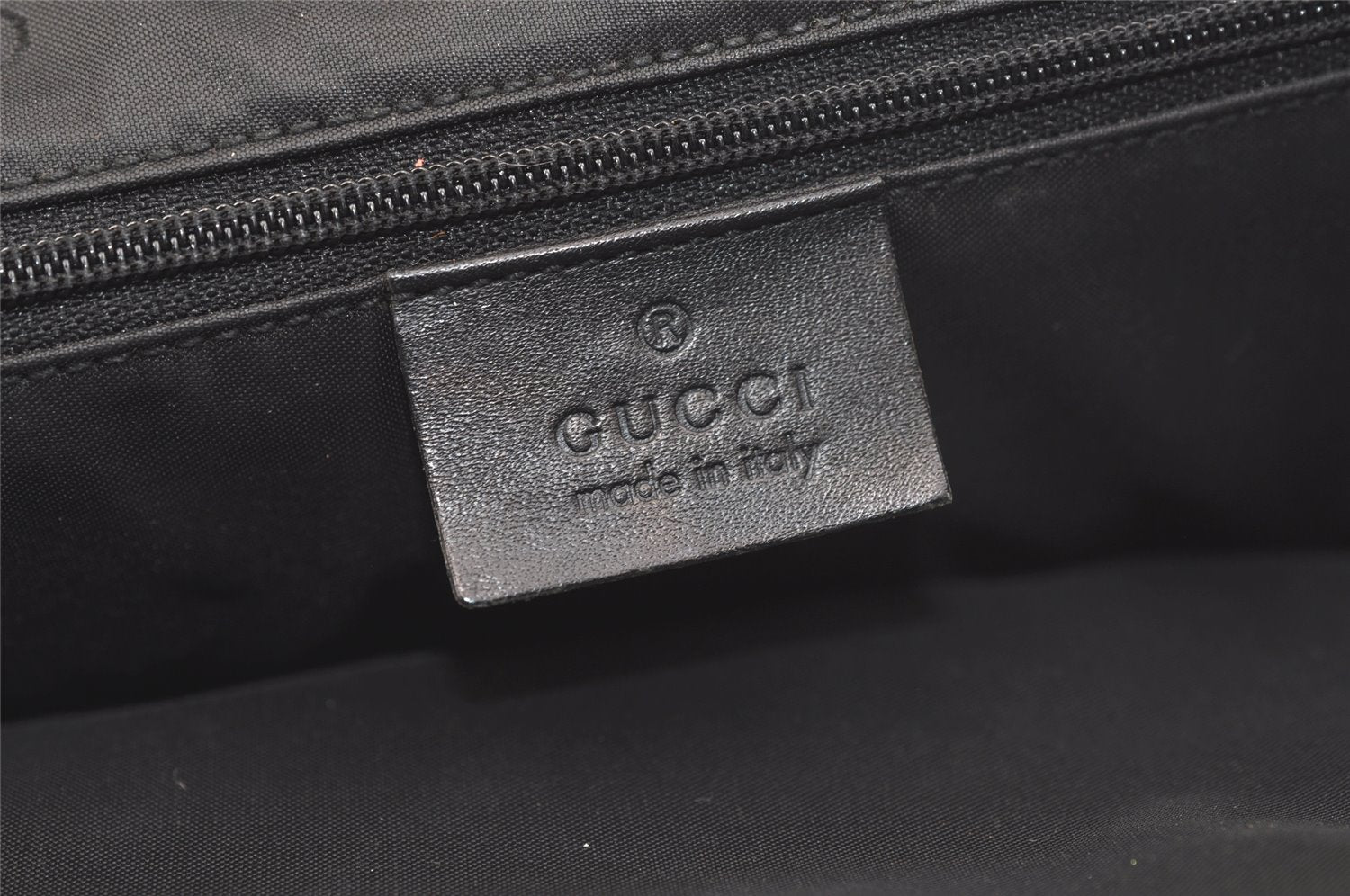 Authentic GUCCI Jackie Hand Tote Bag GG Canvas Leather 0021064 Black 2766K