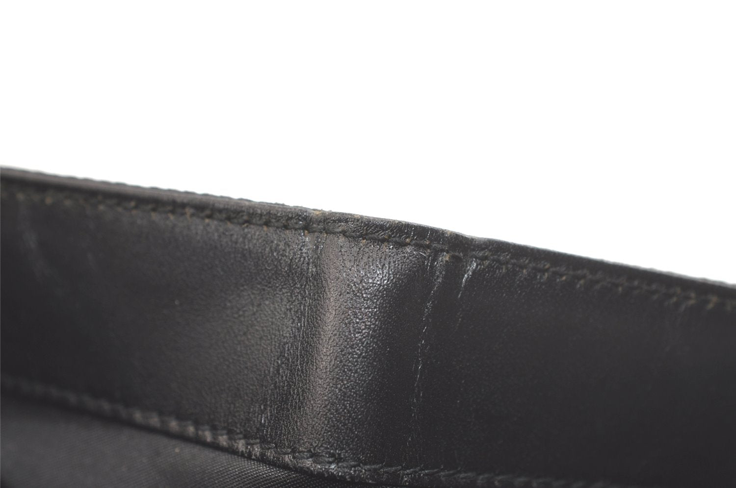 Authentic GUCCI Jackie Hand Tote Bag GG Canvas Leather 0021064 Black 2766K