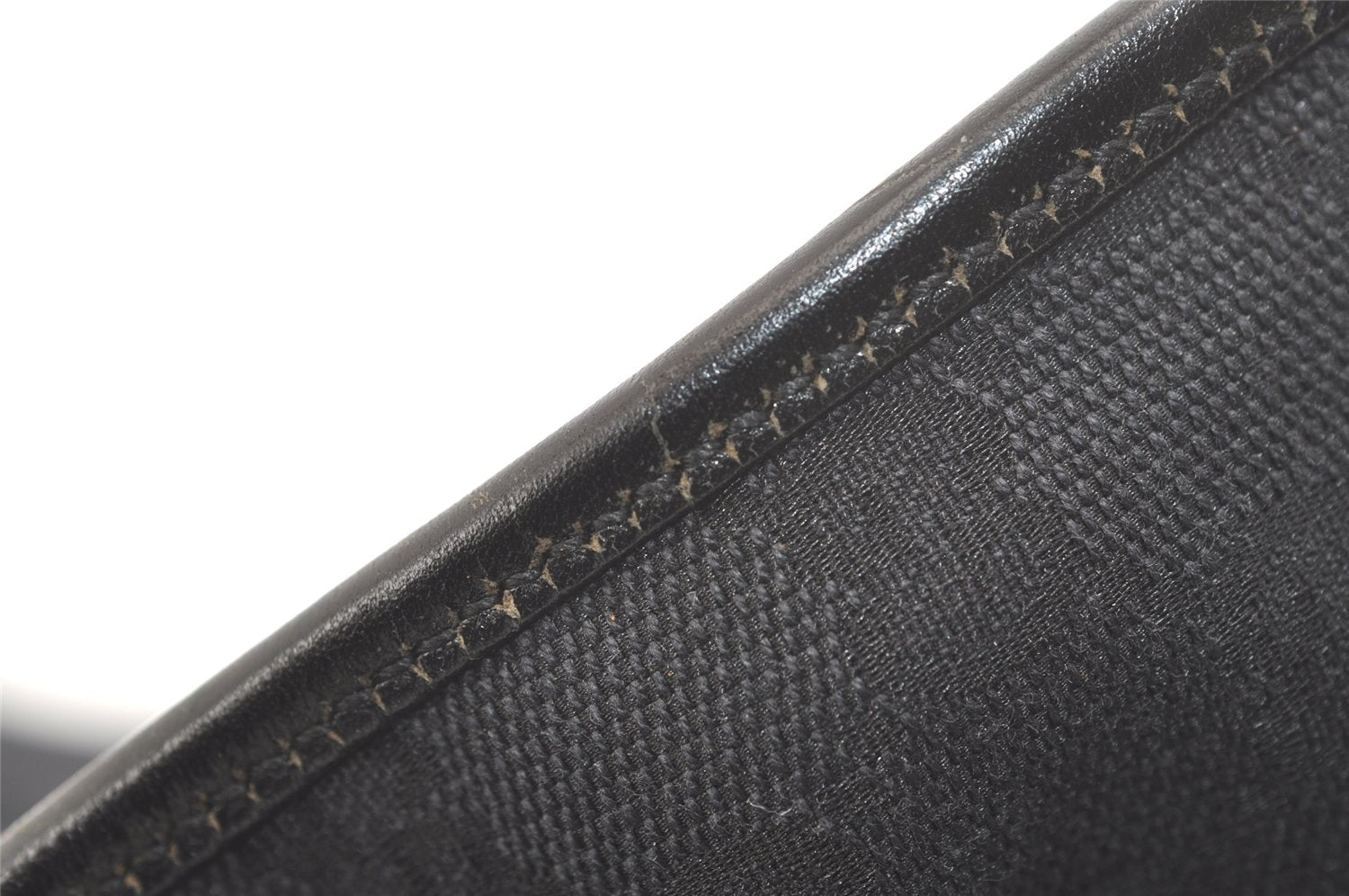 Authentic GUCCI Jackie Hand Tote Bag GG Canvas Leather 0021064 Black 2766K