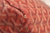 Authentic Goyard Vintage Saint Louis GM Shoulder Tote Bag PVC Leather Red 2767J