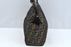 Authentic FENDI Zucca Vintage Shoulder Hand Bag Purse Nylon Leather Brown 2771J