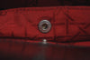 Authentic Christian Dior Lady Dior Cannage Nylon Enamel Hand Bag Black 2772I