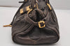 Authentic Chloe Vintage Paddington Leather Shoulder Hand Bag Brown 2772J