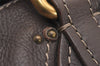 Authentic Chloe Vintage Paddington Leather Shoulder Hand Bag Brown 2772J