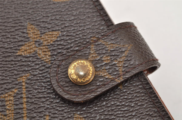 Authentic Louis Vuitton Monogram Agenda PM Notebook Cover R20005 LV 2772K