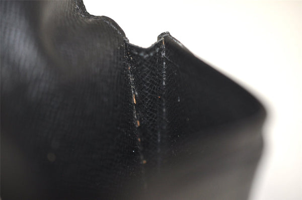 Auth Louis Vuitton Taiga Enveloppe Cartes de Visite Card Case M30922 Black 2773I