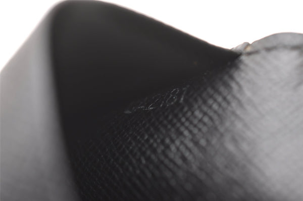 Auth Louis Vuitton Taiga Enveloppe Cartes de Visite Card Case M30922 Black 2773I