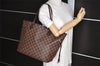 Authentic Louis Vuitton Damier Neverfull MM Shoulder Tote Bag N51105 LV 2775I