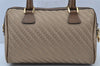 Authentic GUCCI 2Way Hand Boston Bag Purse GG Canvas Leather Beige Junk 2776J