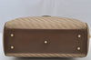 Authentic GUCCI 2Way Hand Boston Bag Purse GG Canvas Leather Beige Junk 2776J