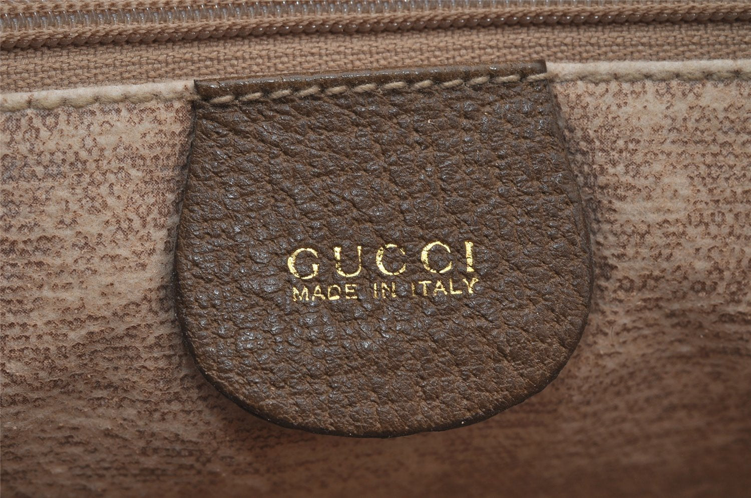 Authentic GUCCI 2Way Hand Boston Bag Purse GG Canvas Leather Beige Junk 2776J