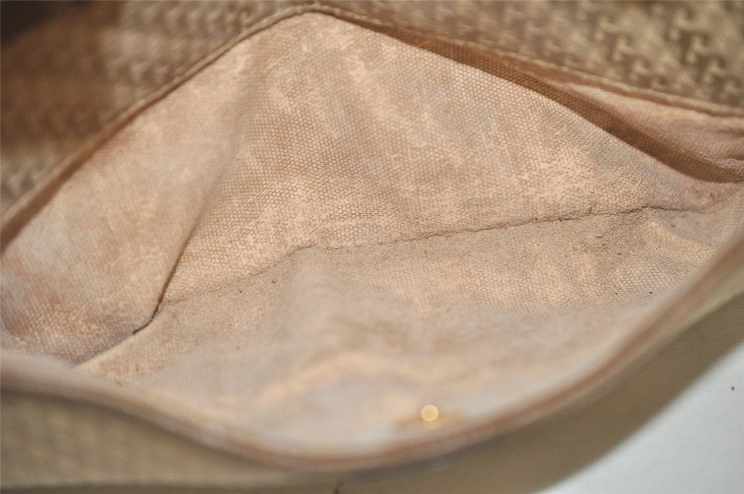 Authentic GUCCI 2Way Hand Boston Bag Purse GG Canvas Leather Beige Junk 2776J