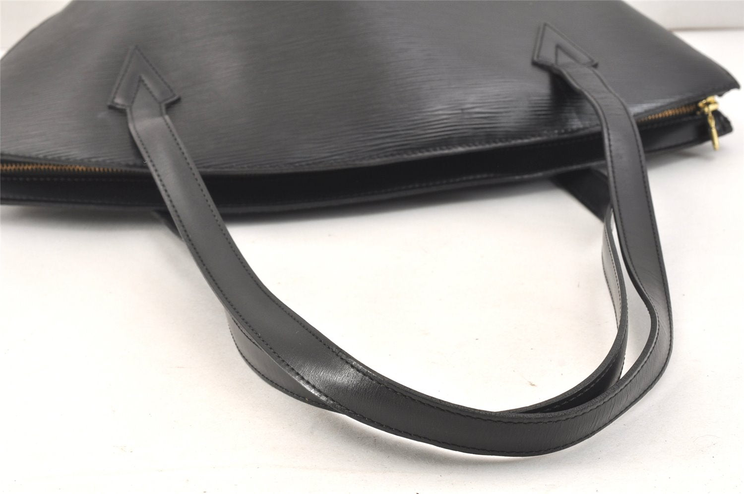 Auth Louis Vuitton Epi Saint Jacques Shopping Shoulder Bag Black M52262 LV 2776K