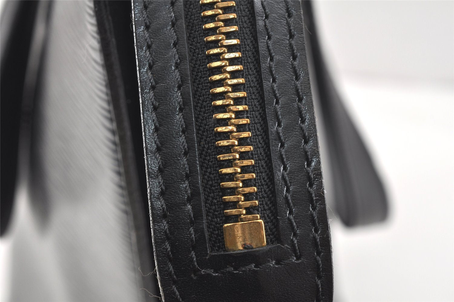 Auth Louis Vuitton Epi Saint Jacques Shopping Shoulder Bag Black M52262 LV 2776K