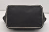 Authentic FENDI Vintage Hand Bag Purse Nylon Leather Black 2777J