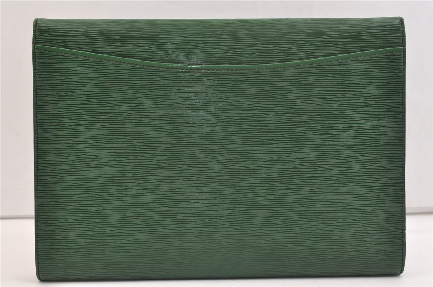 Authentic Louis Vuitton Epi Pochette Enveloppe Document Case M52584 Green 2777K