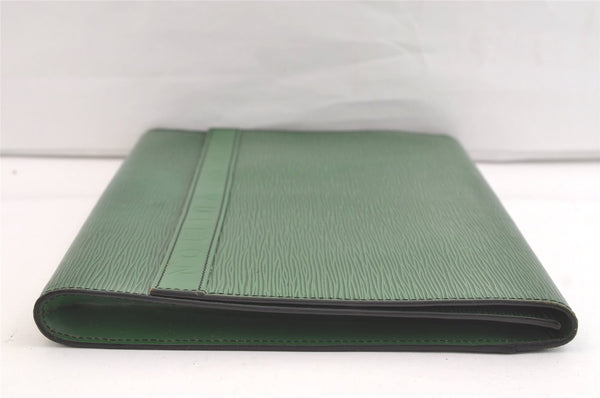 Authentic Louis Vuitton Epi Pochette Enveloppe Document Case M52584 Green 2777K