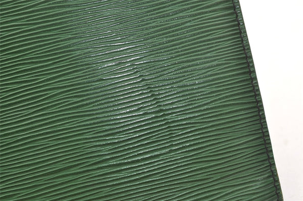Authentic Louis Vuitton Epi Pochette Enveloppe Document Case M52584 Green 2777K