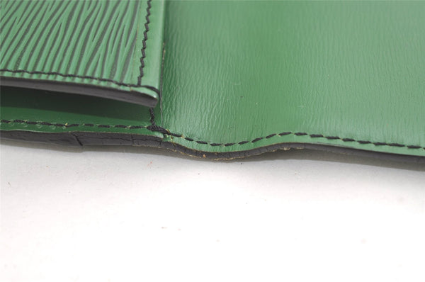 Authentic Louis Vuitton Epi Pochette Enveloppe Document Case M52584 Green 2777K
