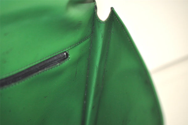 Authentic Louis Vuitton Epi Pochette Enveloppe Document Case M52584 Green 2777K