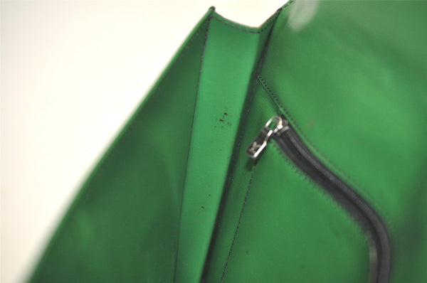 Authentic Louis Vuitton Epi Pochette Enveloppe Document Case M52584 Green 2777K