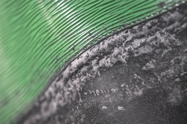 Authentic Louis Vuitton Epi Pochette Enveloppe Document Case M52584 Green 2777K