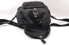 Authentic PRADA Vintage Nylon Tessuto Leather Backpack Purse Black 2778I