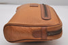 Authentic Burberrys Vintage Leather Clutch Hand Bag Purse Brown 2778J