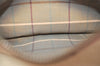 Authentic Burberrys Vintage Leather Clutch Hand Bag Purse Brown 2778J