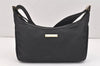 Authentic GUCCI Shoulder Cross Body Bag Purse Nylon Leather 0190433 Black 2778K