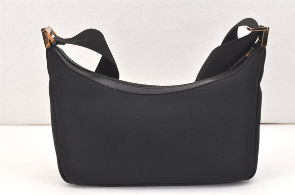 Authentic GUCCI Shoulder Cross Body Bag Purse Nylon Leather 0190433 Black 2778K