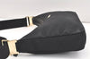 Authentic GUCCI Shoulder Cross Body Bag Purse Nylon Leather 0190433 Black 2778K
