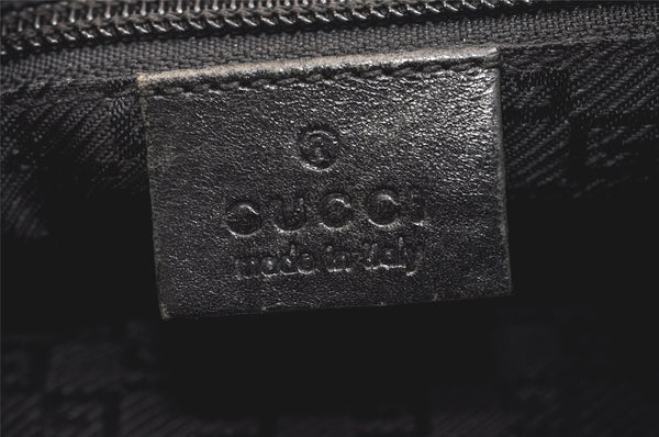 Authentic GUCCI Shoulder Cross Body Bag Purse Nylon Leather 0190433 Black 2778K