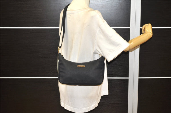 Authentic GUCCI Shoulder Cross Body Bag Purse Nylon Leather 0190433 Black 2778K