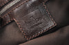 Authentic FENDI Zucca Shoulder Hand Bag Purse Canvas Leather Brown Black 2779I